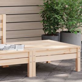 Garden Footstool Solid Wood Pine