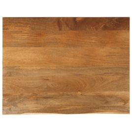 Table Top Live Edge 90x80x3.8 cm Solid Wood Mango