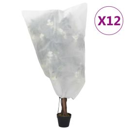 Plant Fleece Covers with Drawstring 12 pcs 70 g/m2 0.8x1 m