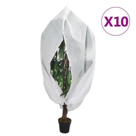 Plant Fleece Covers with Zip 10 pcs 70 g/m2 3.14x2.5 m