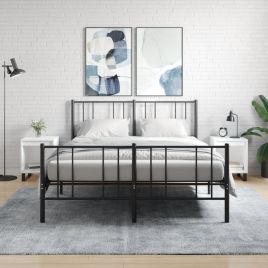 Bedside Table - PHOENIX Gabe 2 Piece Nightstand White 40cm
