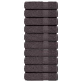 Shower Towels 10 pcs Anthracite 70x140 cm 360 gsm 100% Cotton