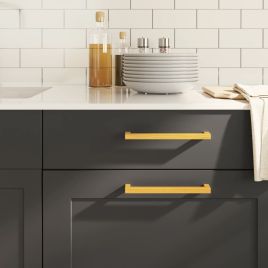 Cabinet Handles 10 Pcs Gold 192mm Stainless Steel
