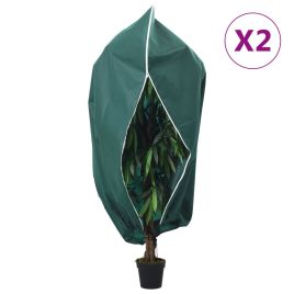 NEIHAL Plant Fleece Covers with Zip 2 pcs 70 gsm 1.2x1.8 m