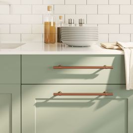 Cabinet Handles 5 Pcs Bronze 224mm Stainless Steel