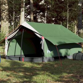 Camping Tent 2 Persons Green 193x122x96 cm 185T Taffeta