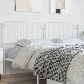 Metal Headboard White 193cm