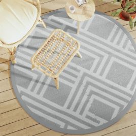 Outdoor Carpet ARAKIL Grey 160 cm PP