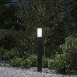 TONGLEN Bollard Light with Outlet 80 cm Stainless IP44 Steel