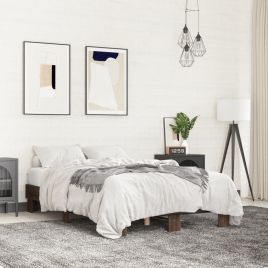 Bedframe Brown Oak 135x190cm Double