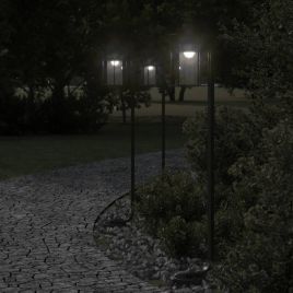 BAPARK Outdoor Floor Lamp 100 cm Stainless Steel - Black