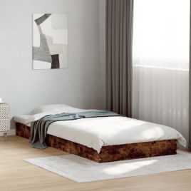 Bedframe Smoked Oak 75x190cm Small Single Engineered Wood