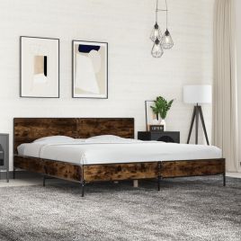 Bedframe Smoked Oak 200x200cm