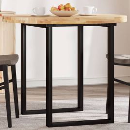 Table Top Round 90x4 cm Solid Wood Acacia