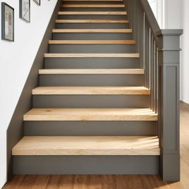 Stair Treads 20 Pieces Untreated 100x25x2 cm Solid Wood Oak