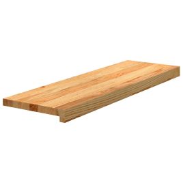 Stair Treads 12 Pieces Light Brown 80x30x2 cm Solid Wood Oak