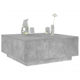 Coffee Table Concrete Grey 100x100x40 cm Engineered Wood