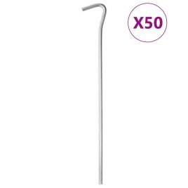 Tent Pegs 50 pcs 23 cm 5 mm Galvanised Steel