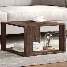 Coffee Table Brown Oak 51.5x51.5x30 cm Engineered Wood