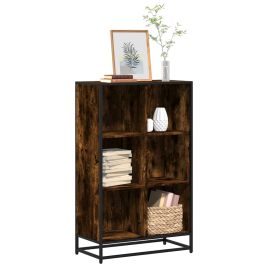 Book Cabinet Smoked Oak 65.5x33x107.5 cm Engineered Wood