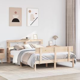 Bedframe 150x200cm King Size Solid Wood Pine