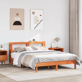 Bedframe Wax Brown 140x200cm Solid Wood Pine