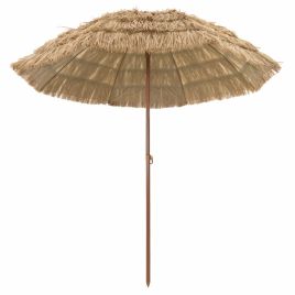 BRLRIDG Beach Parasol 205x205x210 cm Polyester and Steel - Natural
