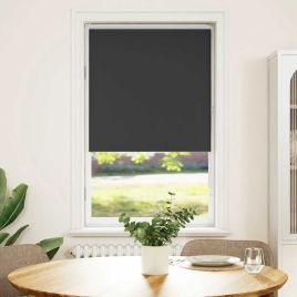 Roller Blind Blackout Black 85x175 cm Fabric Width 80.7 cm Polyester