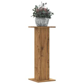 OROAK Plant Stands 2 pcs Artisian 30x30x80 cm Wooden - Oak
