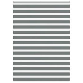 Zebra Blind Dark Grey 160x200 cm Fabric Width 155.9 cm Polyester