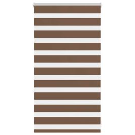 Zebra Blind Brown 70x100 cm Fabric Width 65.9 cm Polyester