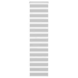 Zebra Blind Light Grey 60x200 cm Fabric Width 55.9 cm Polyester