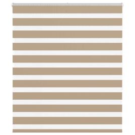 Zebra Blind Sand Brown 135x150 cm Fabric Width 130.9 cm Polyester