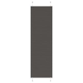 Pleated Blind Black 65x200 cm Fabric Width 64.4 cm Polyester