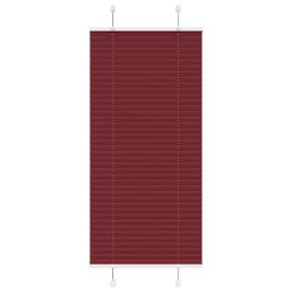 Pleated Blind Bordeaux Red 60x150 cm Fabric Width 59.4 cm Polyester