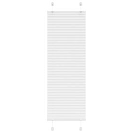 Pleated Blind White 45x100 cm Fabric Width 44.4 cm Polyester