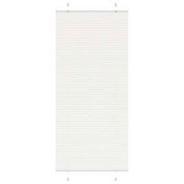 Pleated Blind White 100x200 cm Fabric Width 99.4 cm Polyester