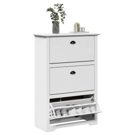 GLACIER Large Shoe Rack White