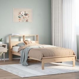 Bookcase Bed 75x190cm Small Single Solid Wood Pine
