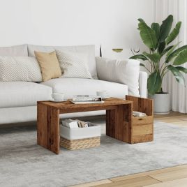 Coffee Table Old Wood 90x45x35 cm Engineered Wood
