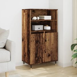 Highboard Old Wood 60x36x110 cm Engineered Wood