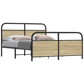 Metal Bedframe Sonoma Oak 150x200cm King Size