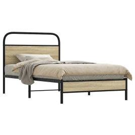 Bedframe 100x190cm Sonoma Oak Engineered Wood
