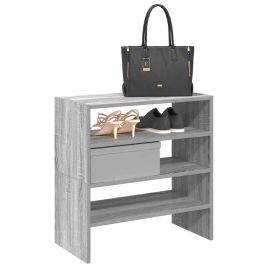 MARINER Small Shoe Racks 2 Pieces Stackable Grey Sonoma