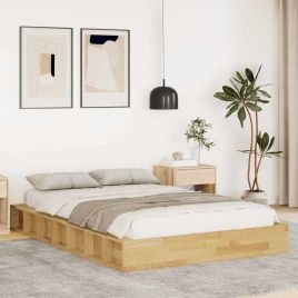Bedframe 120x200cm Solid Wood Oak