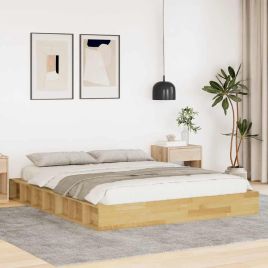 Bedframe 160x200cm Solid Wood Oak