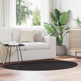 Rug Folding Black 120 x 170 cm Cotton