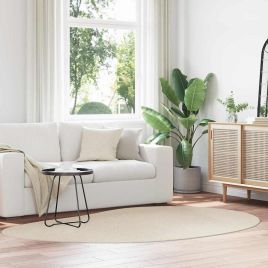 Rug Folding Beige 160 x 230 cm Synthetic Fiber