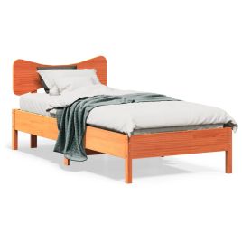 Bedframe Wax Brown 90x190cm Single Solid Wood Pine