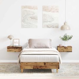 Bedframe Old Wood 75x190cm Small Single Engineered Wood